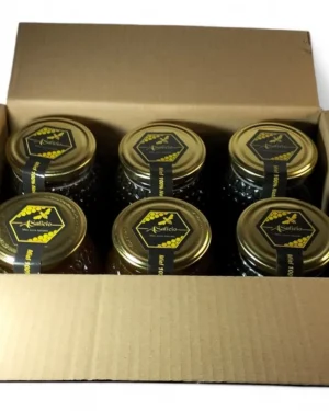 Caja de 6 tarros de 1 kg de miel Apícola Salicio