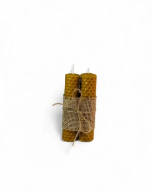 Pack de 2 velas de panal (10 × 2 cm)